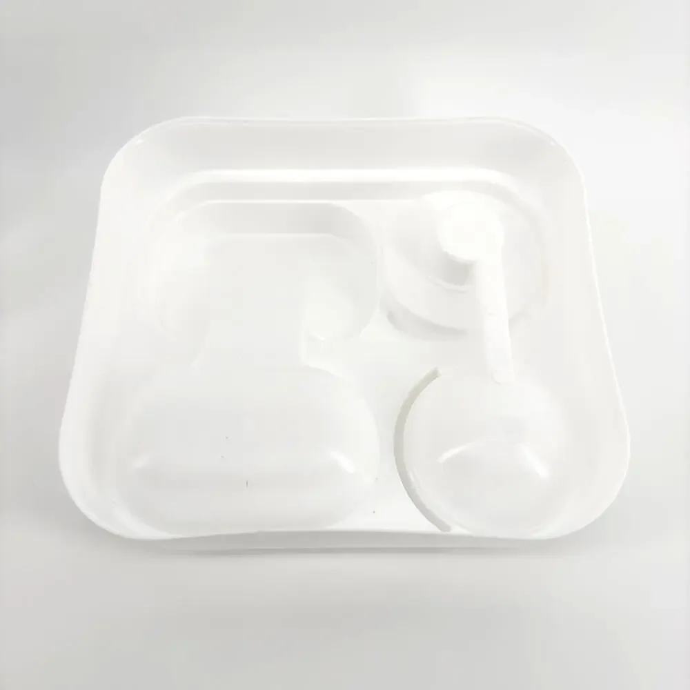 Small Cat Feeding Station with Food & Water Dispenser - Easy Clean Pet Feeder